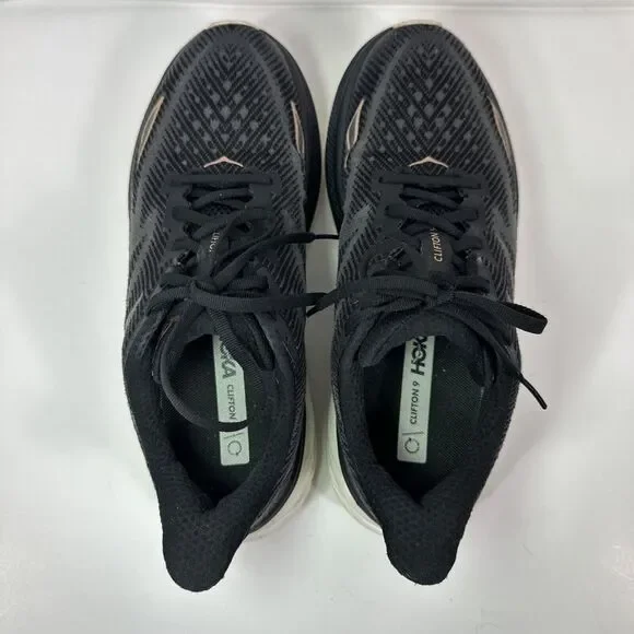 Hoka One One Women's Clifton 9 1127896 BRGL Black Running Shoes Sneakers Size 9B - Picture 3 of 9